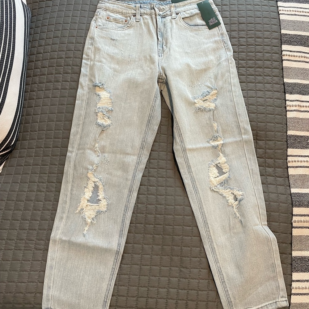 Wild Fable Boyfriend Ribbed Jeans